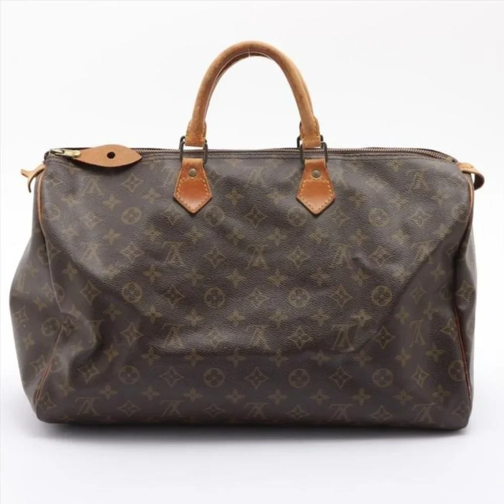Louis Vuitton Speedy 40 Vintage Brown Monogram Canvas Tote
